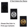 100PCS Customized Black Foil Packaging Bag,Resealable Mylar Pouches for Small Business, Single Color Printing for Logo,QR Code & Design (Black, 8.5 * 13CM/3.4"*5.1"-One Color Print) view 2