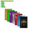 100PCS Customized Black Foil Packaging Bag,Resealable Mylar Pouches for Small Business, Single Color Printing for Logo,QR Code & Design (Black, 8.5 * 13CM/3.4"*5.1"-One Color Print) view 3