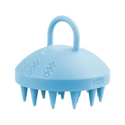 Silicone Hair Brush - Scalp Massager Tool, Standard Size Scrubber with Soft Bristle Feature, Flexible Material Head Cleaner for Shower Use, Manual Massage Brush with Easy Grip Handle for Spa Routine