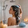 Silicone Hair Brush - Scalp Massager Tool, Standard Size Scrubber with Soft Bristle Feature, Flexible Material Head Cleaner for Shower Use, Manual Massage Brush with Easy Grip Handle for Spa Routine view 4
