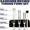 Gardiner Brown Tuning Forks Set for Healing, Medical Grade, Stainless Steel Tuning Forks, 128hz 256hz & 512hz, Sound Healing, Vibration Therapy, Set of 3 view 2