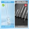 48 PCS Earwax Removal Adhesive Swabs, Reusable Ear Cleaning Tools with Soft Rubber Head, Safe Ear Cleaning Sticks for All Ages, Ear Wax Removal Tool & Ear Cleaning Tool Kit view 3