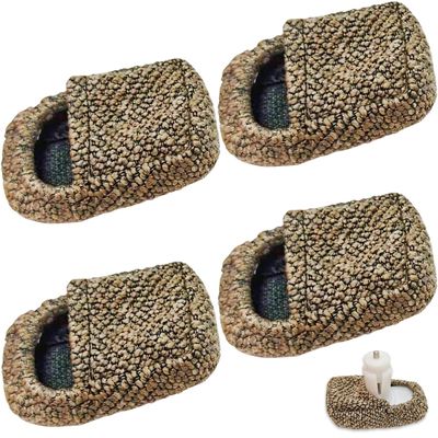 Walker Accessories Replacement for Back Legs 4 PCS Padded(Coffee Color)