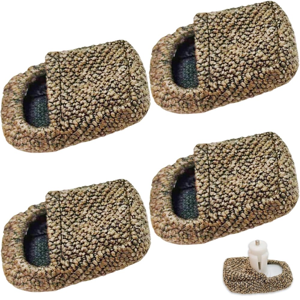 Walker Accessories Replacement for Back Legs 4 PCS Padded(Coffee Color)