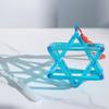 GFAZXDS Blue Transparent Hexagram Crystal Quartz Pyramid 5-10 Inch Mokaba Merkaba Sound Therapy Meditation Yoga Meditation Stress Relief Corner Frame Percussion Instruments Inclu,6 Inch view 3