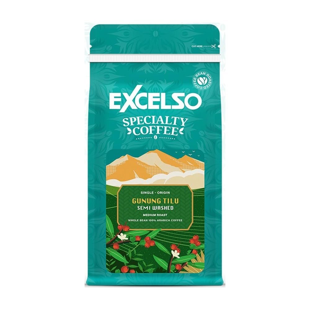Excelso, Specialty Coffee series, 100g, Gunung Tilu Semi Washed, Coffee Beans (Pack of 1)