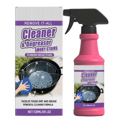 Fast-Acting Heavy-Duty Grill Degreaser Spray High-Performance BBQ Cleaning Solution for Outdoor Cooking Effortlessly Removes Stubborn Oil & Carbon Residue (1PCS)