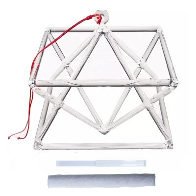 GFAZXDS Clear Quartz Crystal Singing Pyramid Merkaba for Sound Healing Meditation Prayer with with Two Types Crystal Singing Bowl Striker Gift for Prayer,10 inch