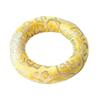 GFAZXDS Singing Bowl Cushion Silk Brocade Ring Cushion Pillow,Used for Crystal/Tibetan Singing Bowls,Singing Bowls Cushion,O-Ring,Buddhist Sound Bowl Pad,Yellow-e-12 inch 1 pc view 1