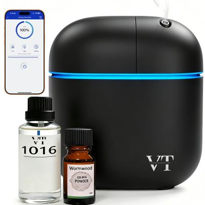 VT VERYSCENT TECH Waterless Essential Oil Diffuser 3000 Sq.Ft,Home Hotel Office Use,Cold Air Scent Machine,Bluetooth App Control,LED Light,Wall-Mounted Aroma Diffuser