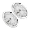 Alipis 2pcs Compact Mechanical Hygrometer Humidity Gauge for Cigar Humidor with Plastic Lens Silver White, Precision Temperature and Humidity Meter for Indoor Humidor Monitoring view 1