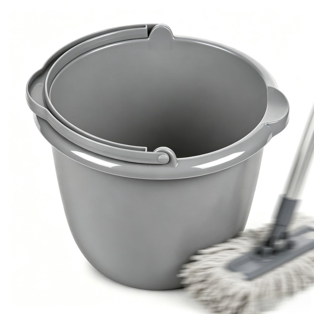 10 Qt Classic Titanium Spout Pail, Multi-Purpose Cleaning Bucket with Controlled Pour Spout for Home & Car Washing