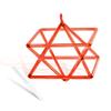 GFAZXDS Orange-red Transparent Hexagonal Crystal Quartz Pyramid, 5-14 inches, Mokaba, Merkaba, Sound Therapy Meditation, Yoga Meditation, Stress Reduction, Corner Frame Percussion Instrument.,7 Inch view 1