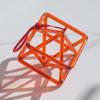 GFAZXDS Orange-red Transparent Hexagonal Crystal Quartz Pyramid, 5-14 inches, Mokaba, Merkaba, Sound Therapy Meditation, Yoga Meditation, Stress Reduction, Corner Frame Percussion Instrument.,7 Inch view 3