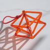 GFAZXDS Orange-red Transparent Hexagonal Crystal Quartz Pyramid, 5-14 inches, Mokaba, Merkaba, Sound Therapy Meditation, Yoga Meditation, Stress Reduction, Corner Frame Percussion Instrument.,7 Inch view 4