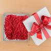 Cabilock Red Crinkle Cut Shredded Paper Filler 200g Basket and Box Packing Material for Wrapping, Packaging, and Decorative Basket Supplies view 4