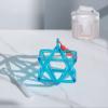 GFAZXDS Chakra Optically Blue Quartz Crystal Singing Merkaba Pyramid Healing Musical Instrument with Bag,Best Gift for Meditation Prayer,5 inch and Bag view 1