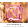 GFAZXDS Purple Transparent Hexagram Crystal Quartz Pyramid 5-10 Inch Mokaba Merkaba Sound Therapy Meditation Yoga Meditation Stress Relief Corner Frame Percussion Instruments Inc,9 Inch view 4