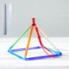 GFAZXDS Rainbow Crystal Singing Pyramid for Sound Healing Meditation Prayer Healing Musical Instrument,with Two Types Crystal Singing Bowl Striker,8 inch view 1