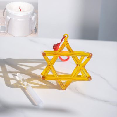 GFAZXDS Chakra Optically Yellow Quartz Crystal Singing Merkaba Pyramid Healing Musical Instrument with Bag,Best Gift for Meditation Prayer,6 inch and Bag