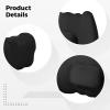 Kronabelle Car Lumbar Support Set, Ergonomic Memory Foam Lumbar Support Pillow, Electric Vibration, Headrest, C Shape & Waist Embrace, Simulate Hand Massage, Classic Black, Gift Ready view 2