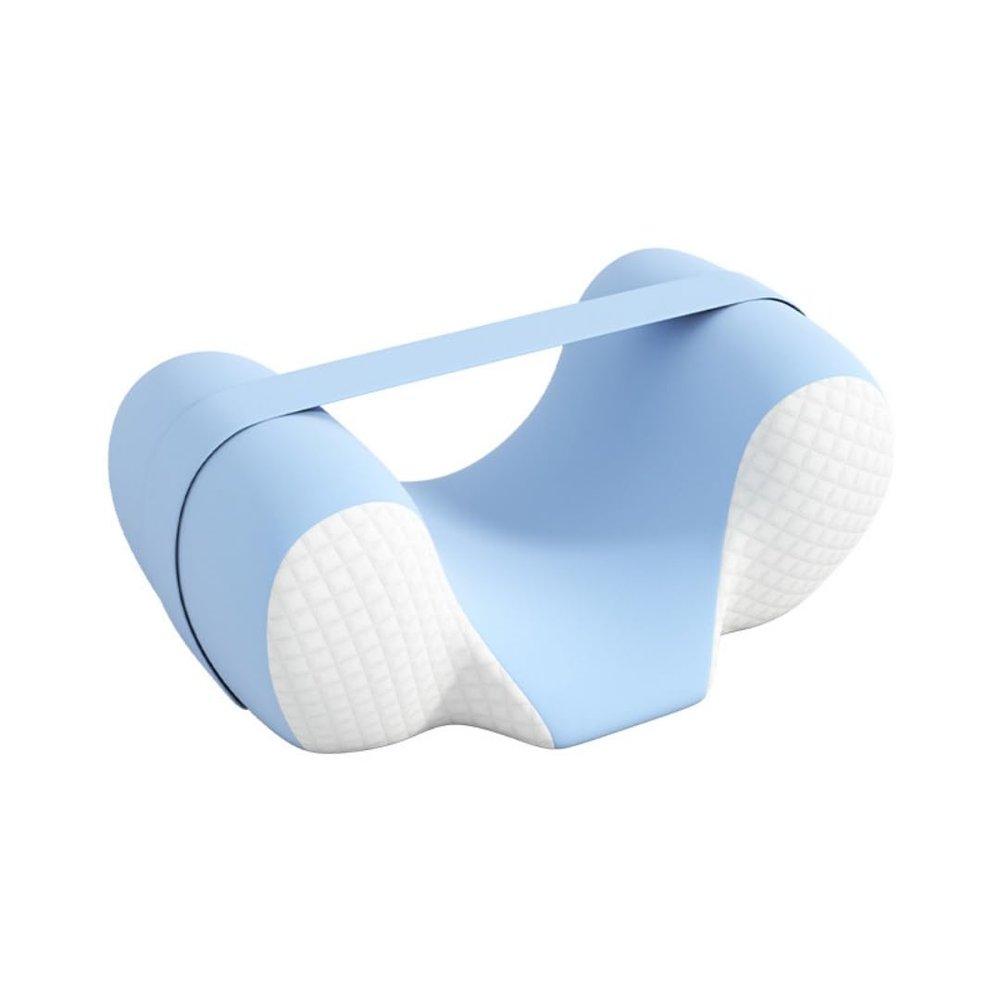 chislim Elderly Anti-Side Sleeping Pillow, Memory Foam Head Support for Bedridden Patients, Cooling Ice Silk Wheelchair Neck Pillow with Washable Cover