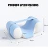 chislim Elderly Anti-Side Sleeping Pillow, Memory Foam Head Support for Bedridden Patients, Cooling Ice Silk Wheelchair Neck Pillow with Washable Cover view 3