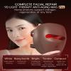 OUOQNUE LED Light Face Mask, 4 Color Light & Near, Infrared Light Skin Care Device, Rechargeable LED Beauty Mask for Home Use, Non-Invasive Facial Beauty Device Coffee view 4