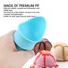 4PCS Plastic Ice Cream Cone Holder, New Plastic Ice Cream Snow Cone Rack Reusable Mini Ice Cream Cones Stand Upright for Scooping Cream Frozen Yogurt Sorbet Pink Blue view 2