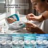 2026 QITQUNS 3-in-1 Ultrasonic Contact Lens CleanerIndustry-Leading 60,000Hz Ultrasonic Power Contact Lens Cleaner Machine with Contact Lens Applicator Tool,Coral view 4