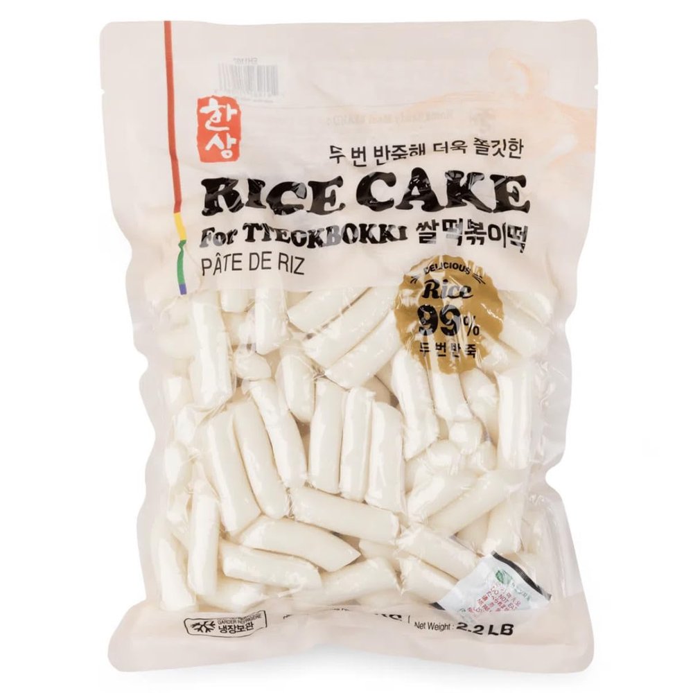 Hannsang Rice Cakes 2.2lbs | Korean Tteokbokki Chewy Rice Cakes