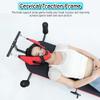 Cervical and Lumbar Traction Device Adjustable Traction Unit and Back Stretching/Decompression Machine, Includes Inflatable Lumbar Cushion and Upper & Lower Securing Straps view 4