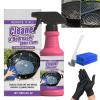 Fast-Acting Heavy-Duty Grill Degreaser Spray, 120ml BBQ Grill and Grate Cleaner Spray with Gloves, All Purpose Oven Degreaser Cleaner for Barbecue Grills, Smoky Stains and Stubborn Grease (1PC) view 1
