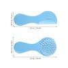 Abaodam Hair Brush and Comb Set for Infants Soft Bristle Scalp Brush with Fine Tooth Grooming Comb for Cradle Scalp Treatment in Blue Grooming Tool Kit for Newborn Boys view 2