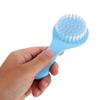 Abaodam Hair Brush and Comb Set for Infants Soft Bristle Scalp Brush with Fine Tooth Grooming Comb for Cradle Scalp Treatment in Blue Grooming Tool Kit for Newborn Boys view 4