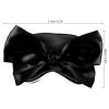DEARMAMY Silk Sleeping Eye Mask with Large Bow, Black Travel Sleep Mask for Youth, Soft Lightweight Eye Covers for Sleeping and Household Use view 2