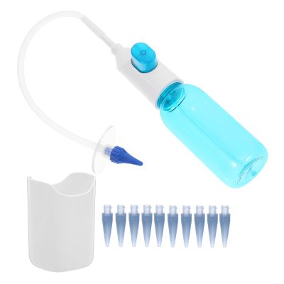 Angoily Manual Ear Wax Cleaner Syringe Earwax Removal Kit with Water Flush for Household Ear Care Portable and Cleaning