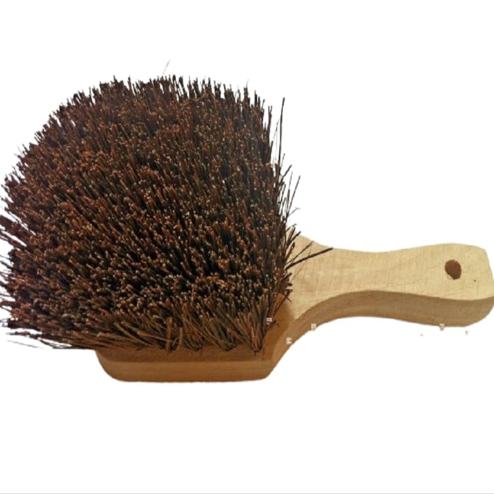 1 Pc of Bamboo Wok Brush with Wooden Handle, Kitchen Cleaning Brush for Cookware, Natural Material Scrub Tool