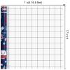 Yarcony Baseball Wrapping Paper Roll - 17in x 16.5ft,Sports Birthday Gift Wrapping Paper for Boys Men, Blue Baseballs, Bats & Player Silhouettes Gift Wrap for Birthday, Father's Day, Graduation view 3