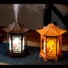Zen Pavilion Lantern Essential Oil Diffuser & Night Light, 160ml Aroma Diffuser Dual Mist Modes, Zen Style Humidifier for Yoga, Meditation, Spa, Warm & White Light (A) view 4