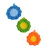 STOBAZA Flower Shaped Dish Washing Towels 3pcs Kitchen Scrubbing Cloths Multipurpose Tableware Cleaner Soft Home Washing Scrubbers for Dishwashing Random Color view 1