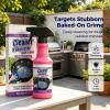 Fast-Acting Heavy-Duty Grill Degreaser Spray, 120ml BBQ Grill and Grate Cleaner Spray with Gloves, All Purpose Oven Degreaser Cleaner for Barbecue Grills, Smoky Stains and Stubborn Grease (3PCS) view 2