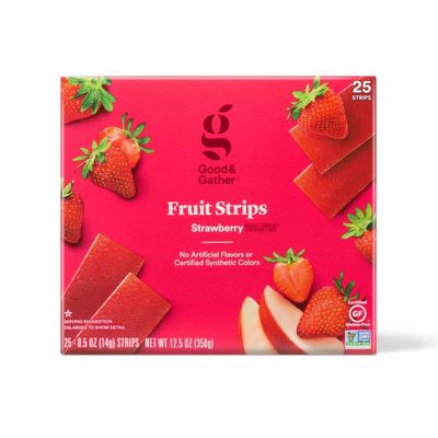 Good and gather Strawberry Organic Fruit Strip Pack - 25ct/12.5oz
