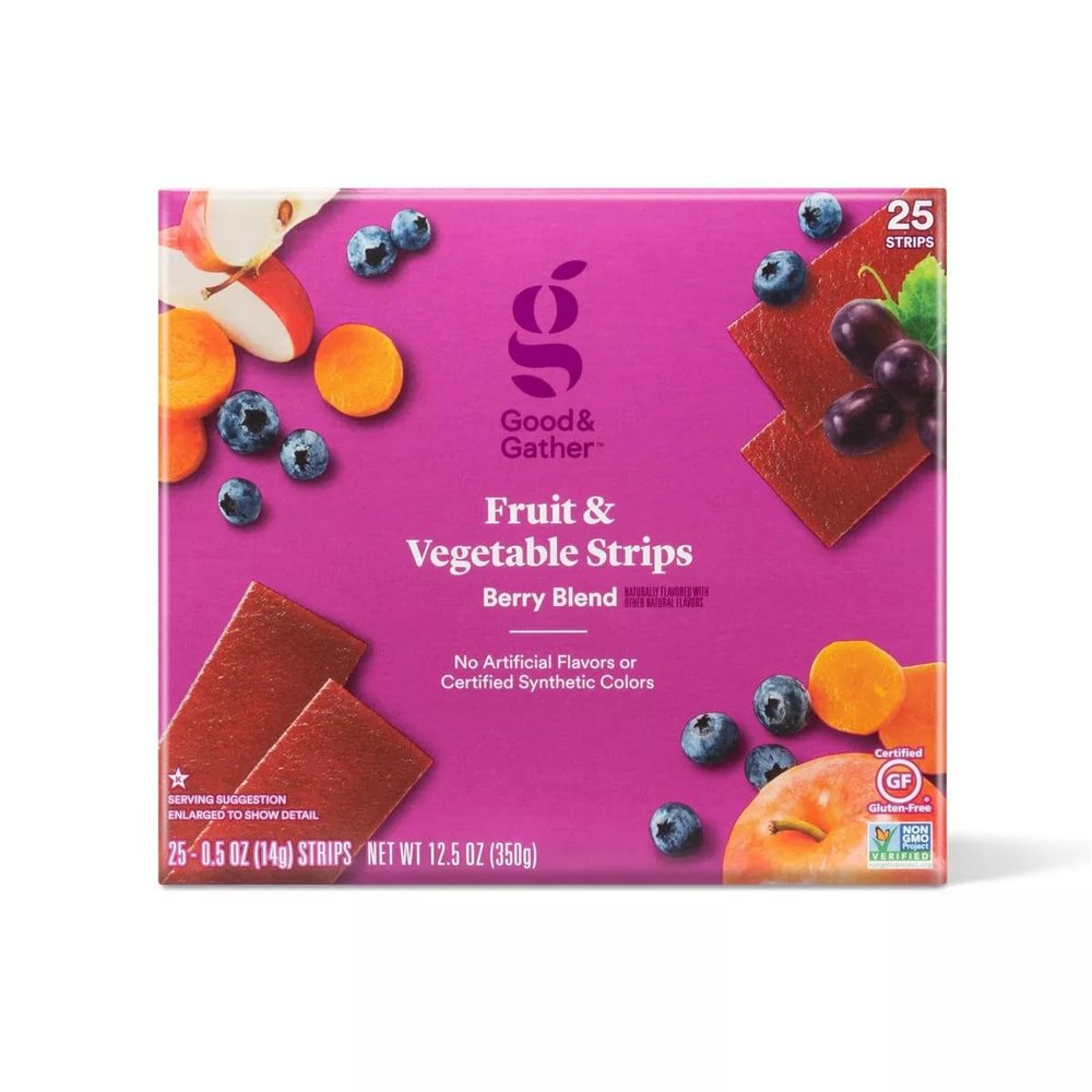 Good and gather Berry Blend Organic Fruit Strip Pack - 25ct/12.5oz
