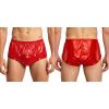Lpdshaa Men Reusable Plastic Panites Boxer Briefs High Waist Over Diapers Underwear for Patients Elderly Red Small view 1