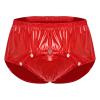 Lpdshaa Men Reusable Plastic Panites Boxer Briefs High Waist Over Diapers Underwear for Patients Elderly Red Small view 3