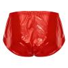 Lpdshaa Men Reusable Plastic Panites Boxer Briefs High Waist Over Diapers Underwear for Patients Elderly Red Small view 4