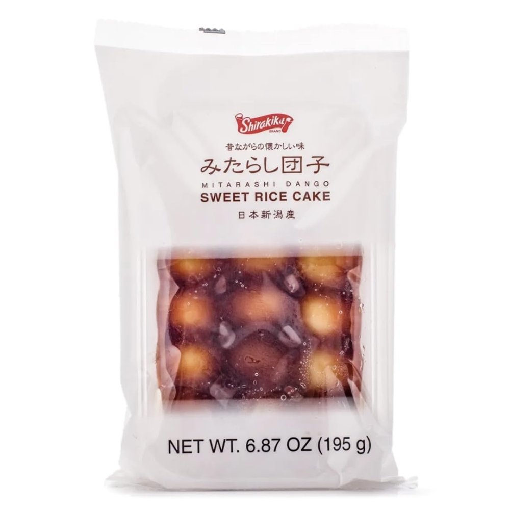 Shirakikku Mitarashi Dango Sweet Rice Cake, Japanese Style, 6.87 oz (195g)