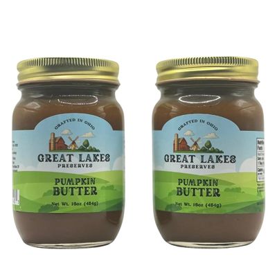 Great Lakes Preserves Pumpkin Butter, Smooth Spreadable Pumpkin Spread with Warm Spices, 16 oz (Pack of 4)