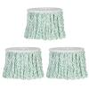 Mop Head Rotating Cotton Replacement Spin Wash Floor Cleaning Tools Round Cotton Thread Size Compatible Mop Heads(3pcs) view 1